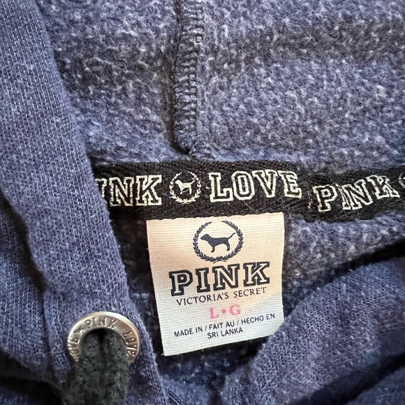 PINK by Victoria’s Secret blue pullover hoodie - Picture 2 of 2